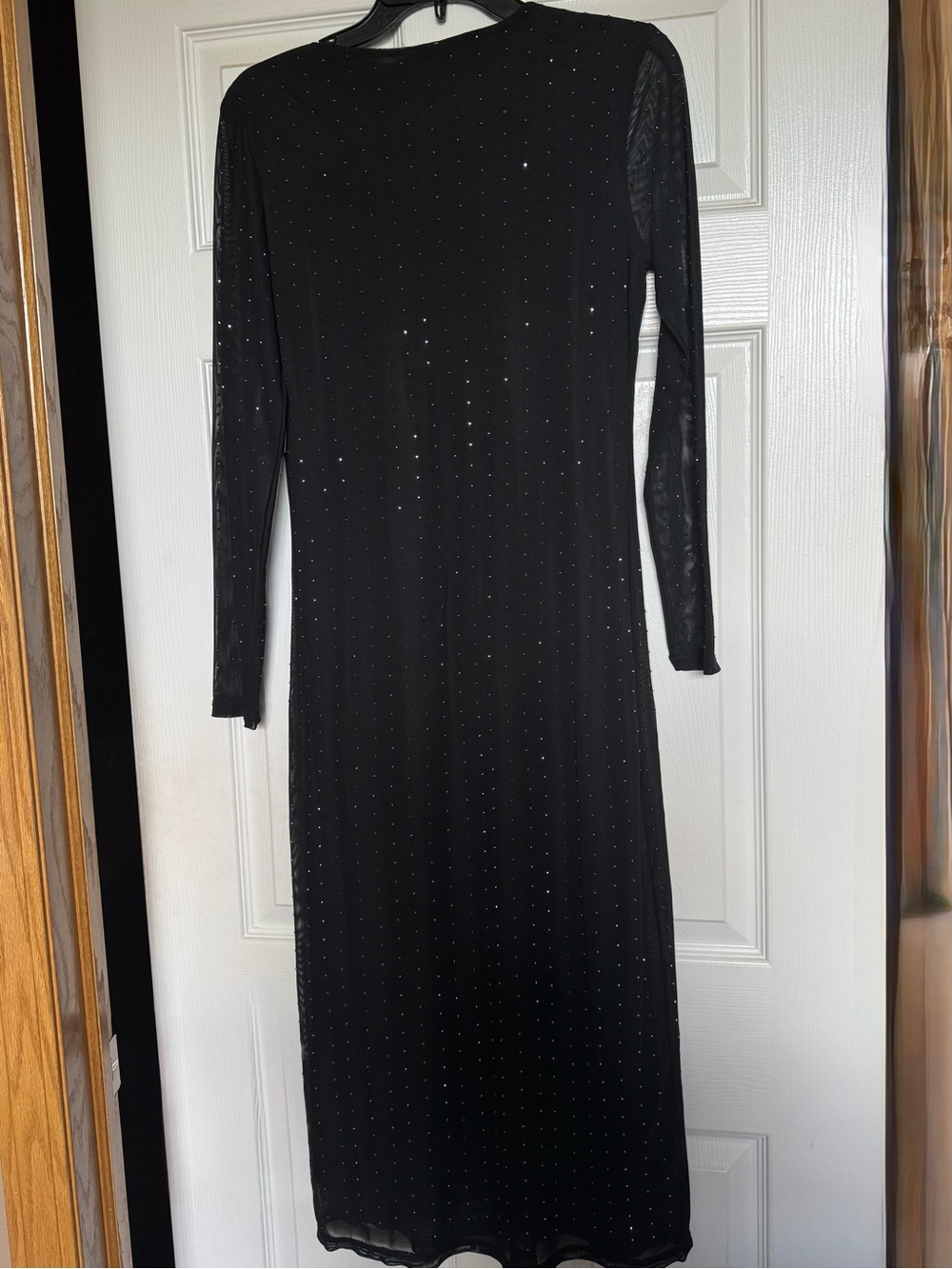 Maxi Elegant Dress with Silver Stud Details